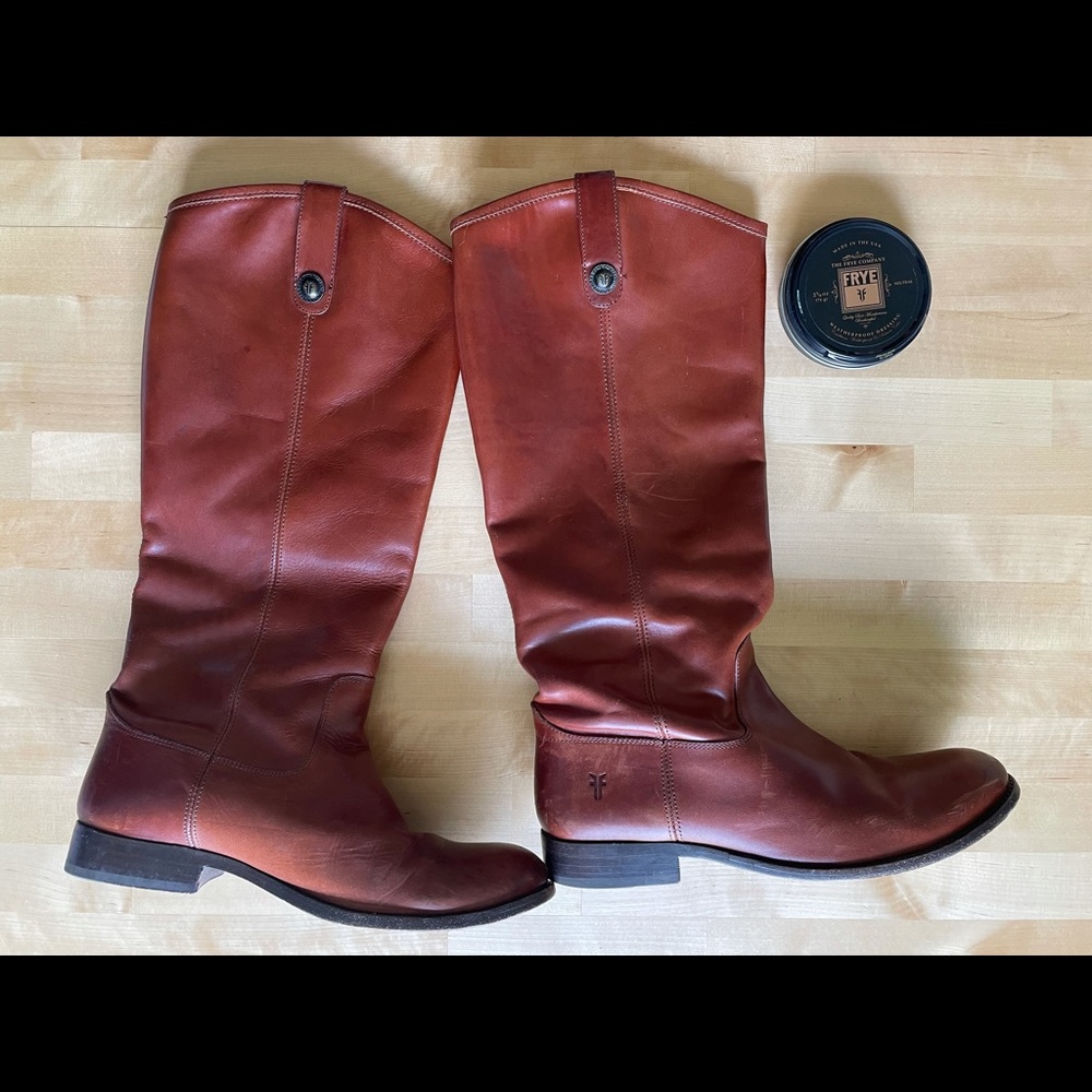 Frye Melissa Button Boots - Wide Calf - Size 10